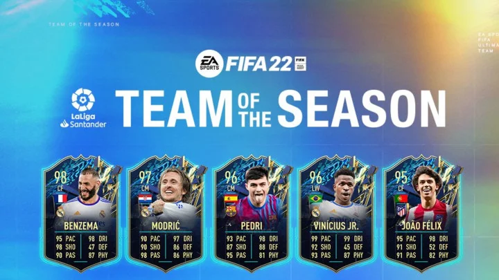 Top 5 LaLiga TOTS Cards in FIFA 22